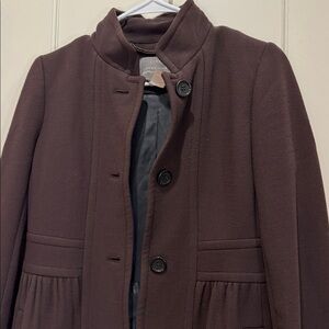J. Crew Burgundy Wool Coat